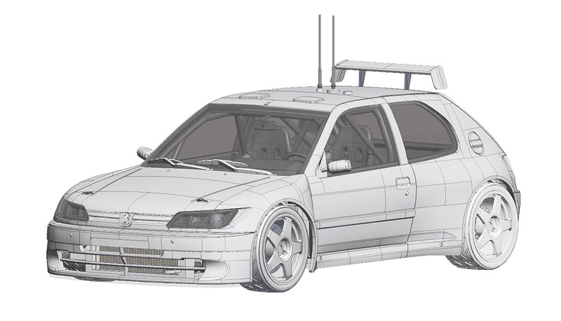 1/24 Peugeot 306 Maxi Monte Carlo Rally (Platz/Nunu PN24009)