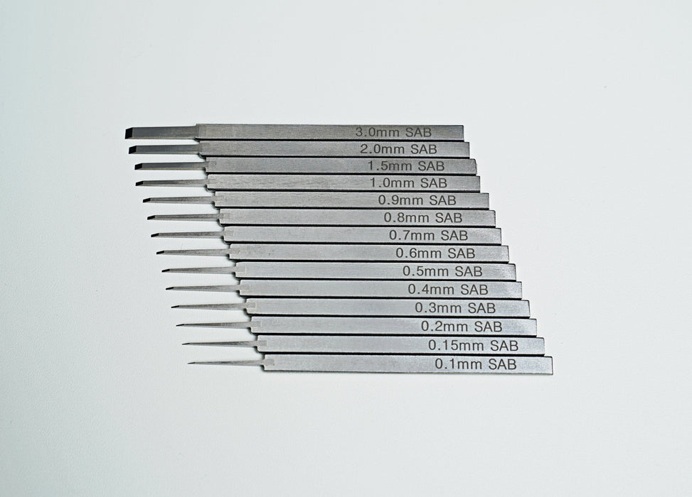 SAB Premium Chisels / Panel Liners / Engravers - 0.15mm