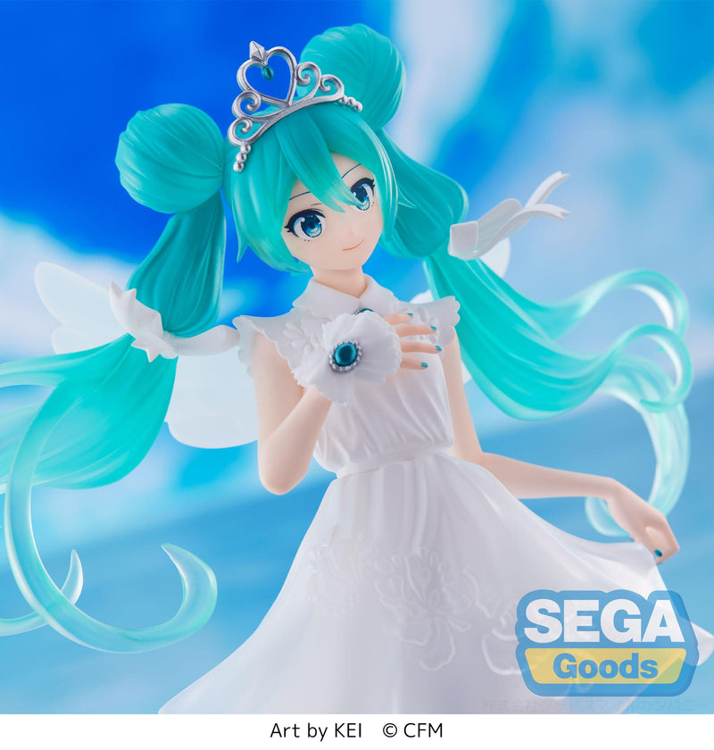 Sega Super Premium Figure - Hatsune Miku - Hatsune 15th Anniversary KEI Ver.