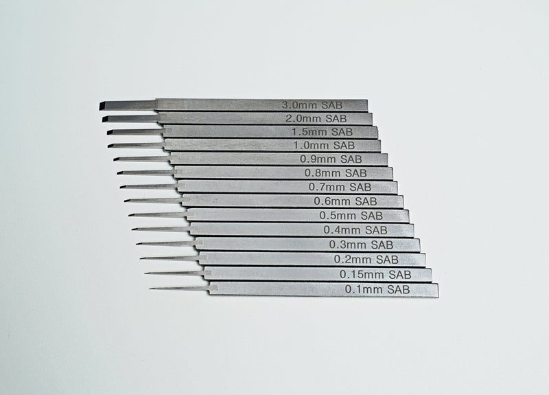 SAB Premium Chisels / Panel Liners / Engravers - 0.25mm