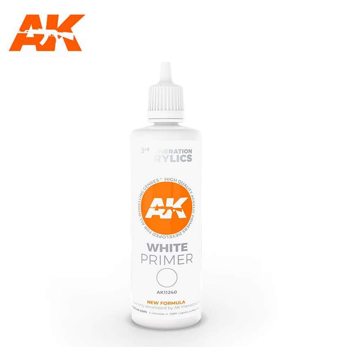 AK Interactive AK11240 3rd Gen Primer (White) 100mL