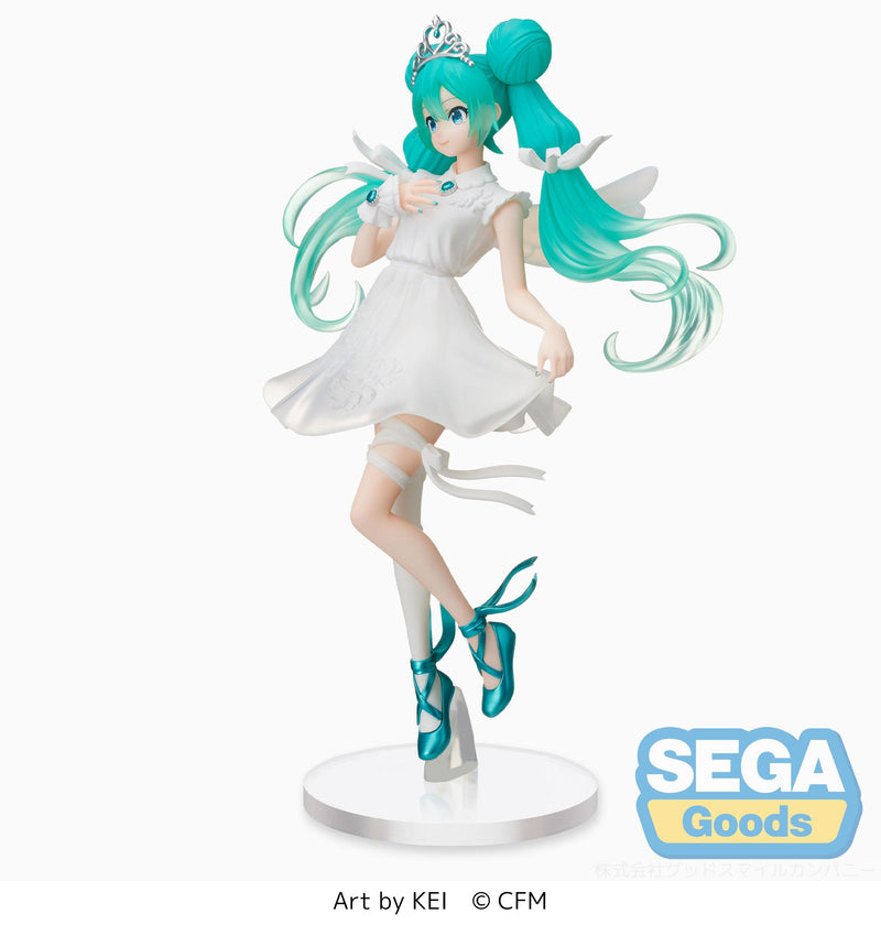 Sega Super Premium Figure - Hatsune Miku - Hatsune 15th Anniversary KEI Ver.