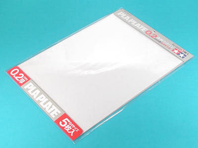 Tamiya Pla Plate Clear 0.2mm (5 sheets) (70126)