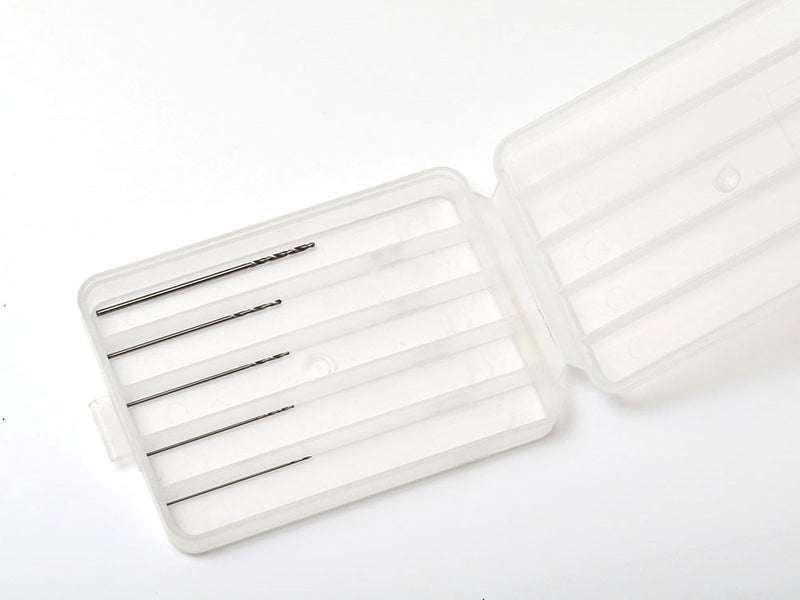 Tamiya Fine Drill Set (0.3, 0.4, 0.5, 0.6 & 0.8mm Bits) (74044)