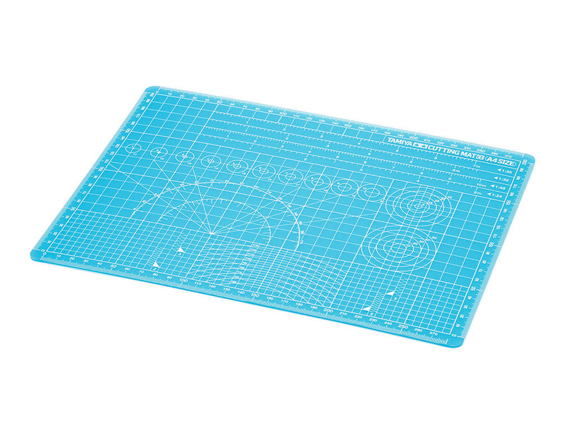 Tamiya Cutting Mat α (A4 Size/Blue) (74149)