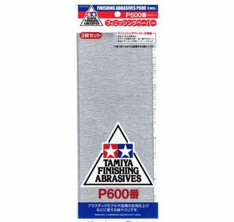 Tamiya Finishing Abrasives P600 (3pcs) (87055)