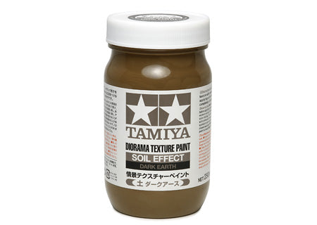 Tamiya Texture Paint - Soil Effect, Dark Earth (250mL) (87121)