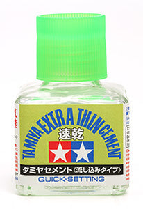 Tamiya Extra-Thin Cement (Quick Setting) (40mL) (87182)