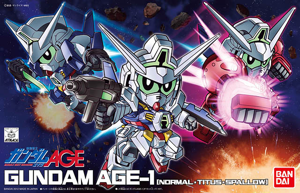 SD Gundam BB369 Gundam AGE-1 (Normal/Titus/Spallow)