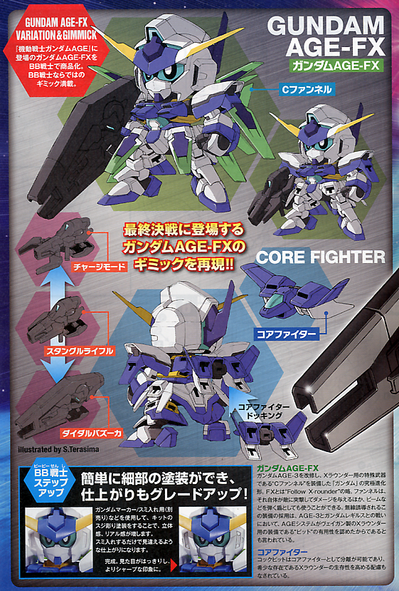 SD Gundam BB376 Gundam AGE-FX