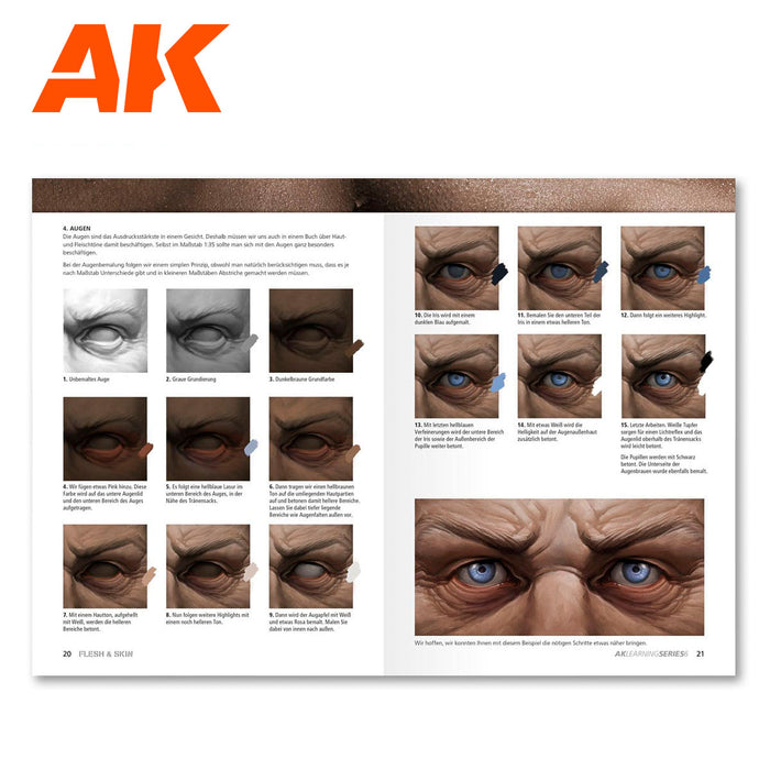 AK Interactive Learning Series #6 Flesh and Skin - English (AK241)