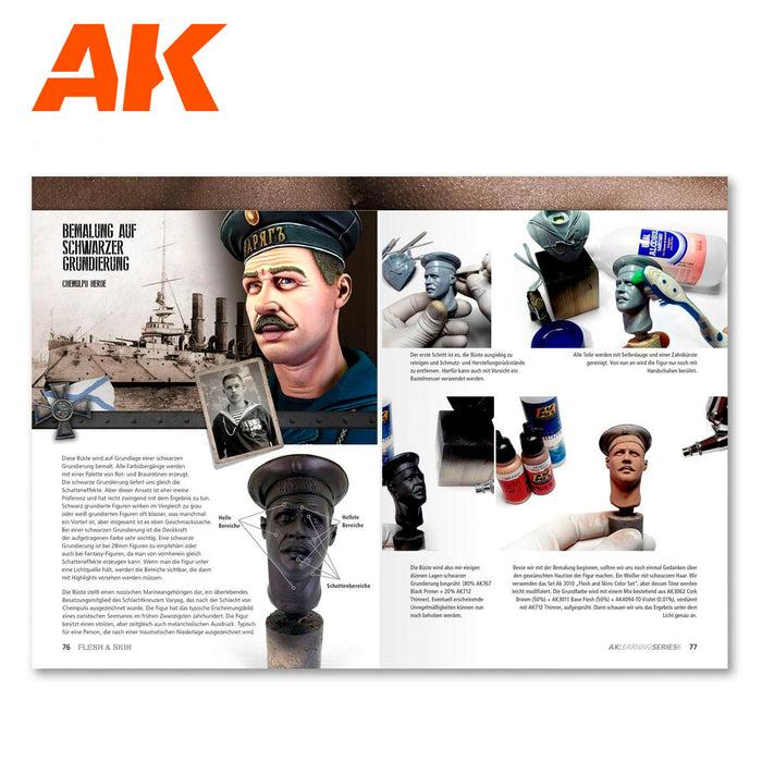 AK Interactive Learning Series #6 Flesh and Skin - English (AK241)