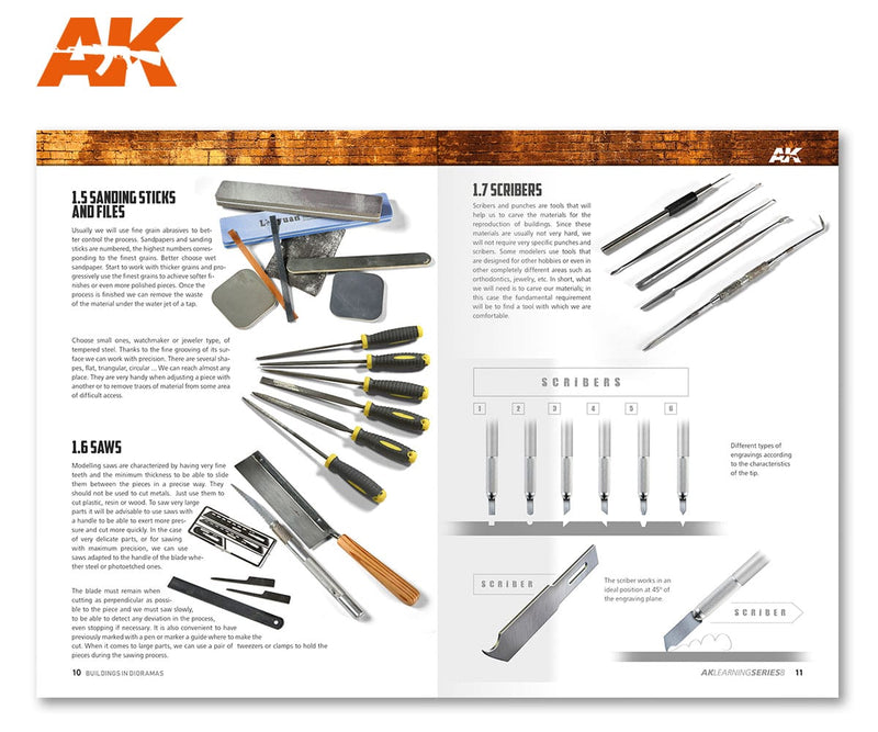 AK Interactive Learning Series #9 The Ultimate Guide to Make Buildings in Dioramas - English (AK256)