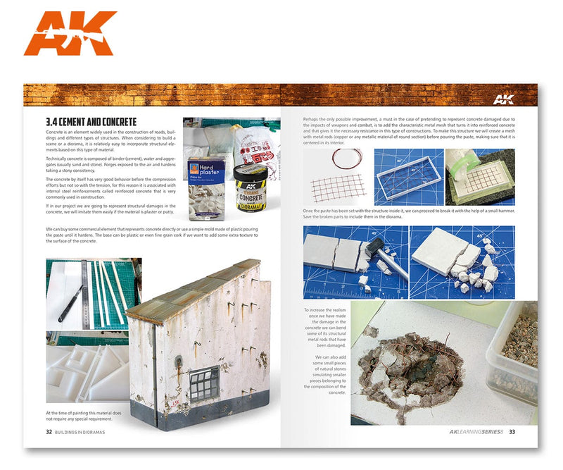 AK Interactive Learning Series #9 The Ultimate Guide to Make Buildings in Dioramas - English (AK256)