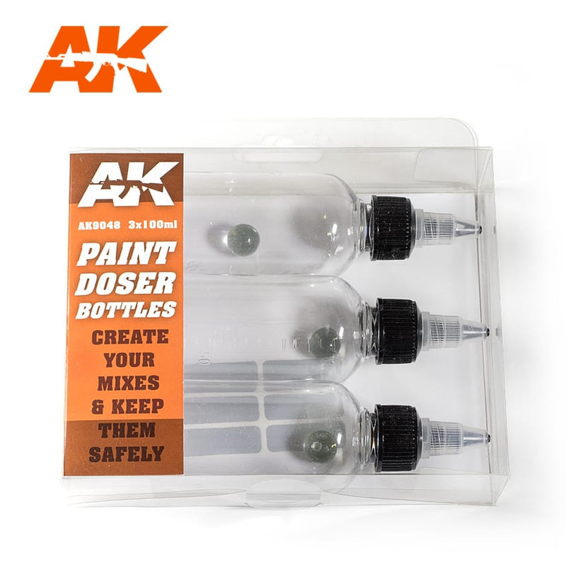 AK Interactive AK9048 Paint Doser Bottles (3x100mL)