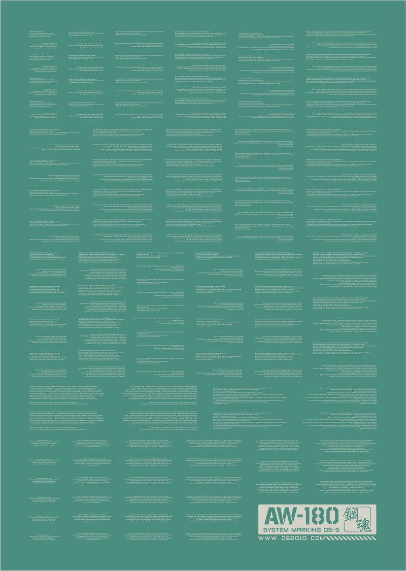 Madworks AW180 Waterslide Decal Markings Type 05 (White)