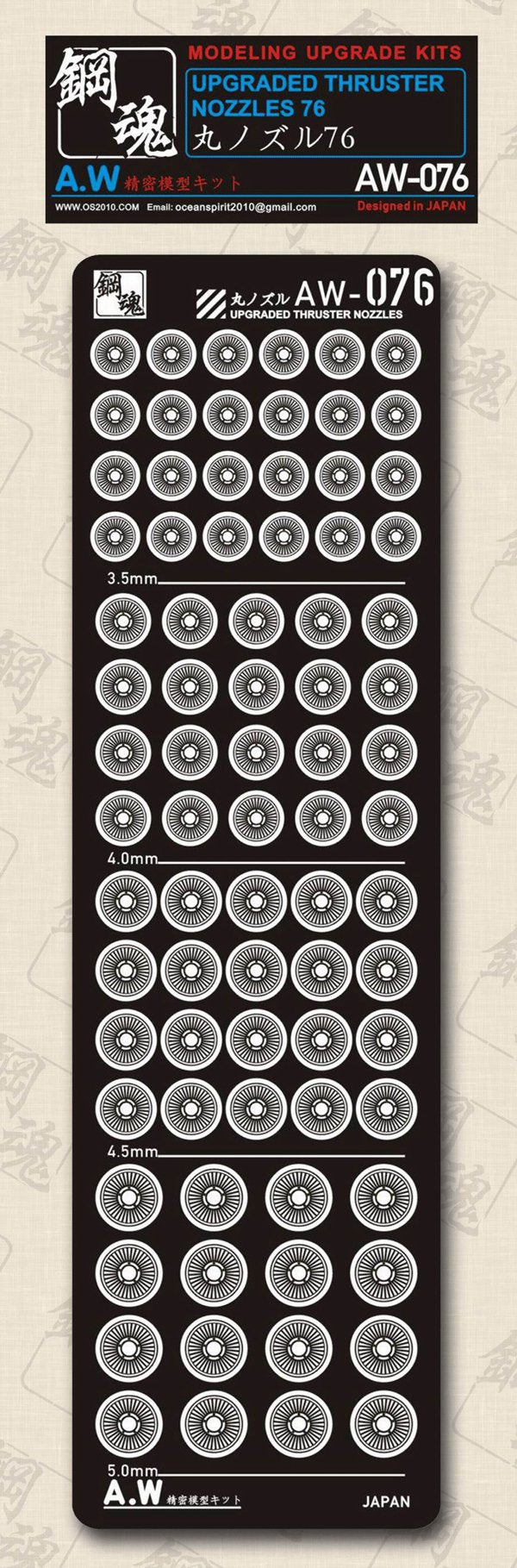 Madworks AW076 Detail-up for Thrusters and Nozzles