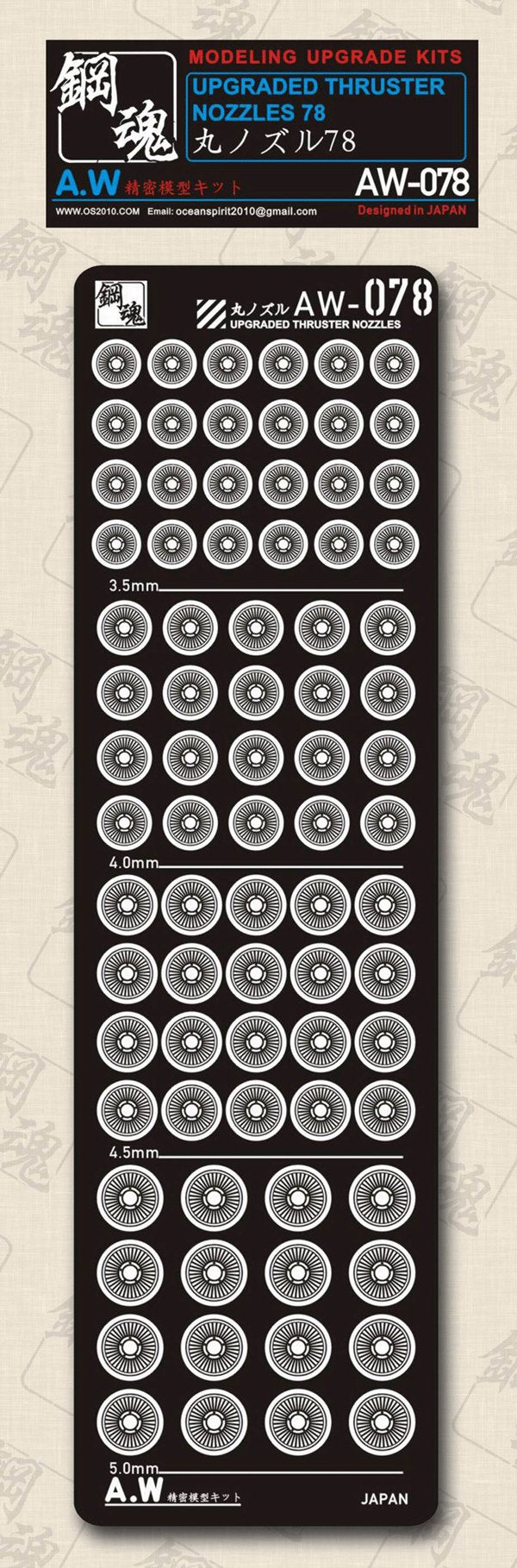 Madworks AW078 Detail-up for Thrusters and Nozzles