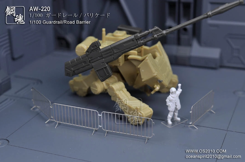 Madworks AW220 Photo-etched 1/100 Guardrail/Road Barrier