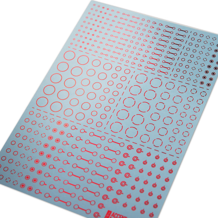 HiQ Parts Accents Decal A Foil Red (1 Sheet)