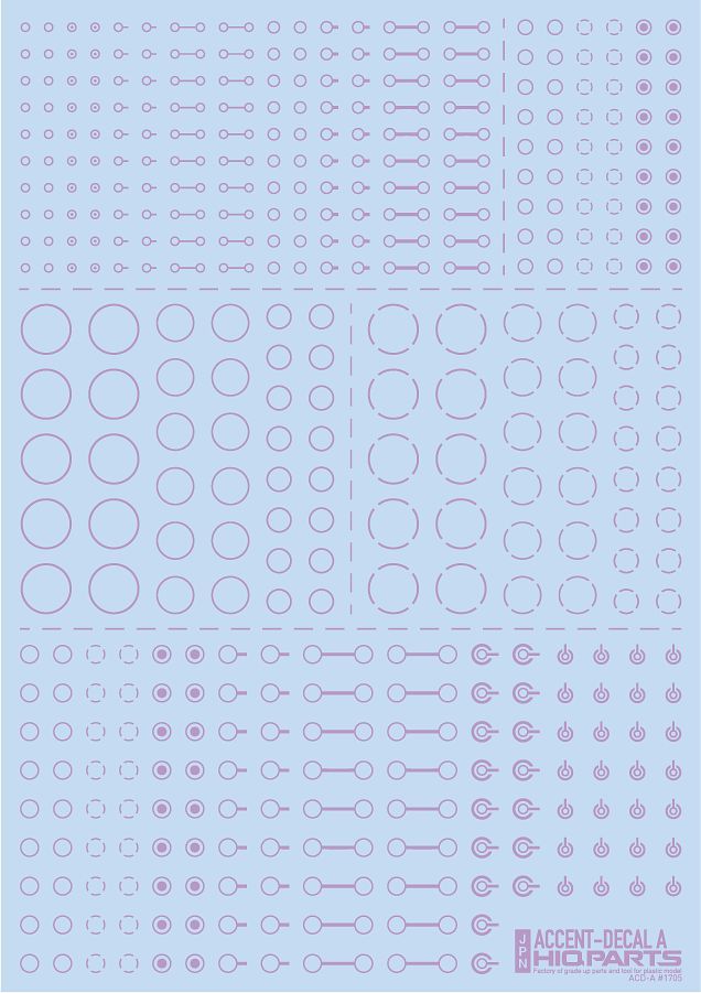 HiQ Parts Accents Decal A Light Purple (1 Sheet)