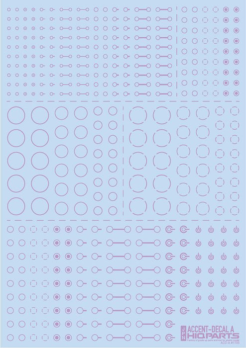 HiQ Parts Accents Decal A Light Purple (1 Sheet)