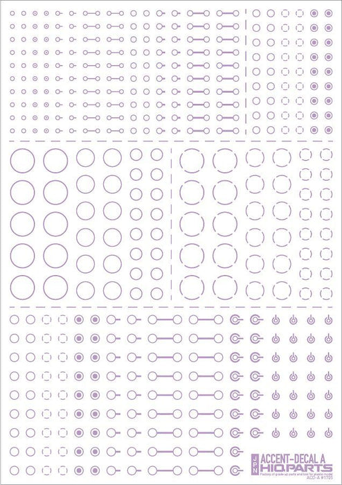 HiQ Parts Accents Decal A Light Purple (1 Sheet)