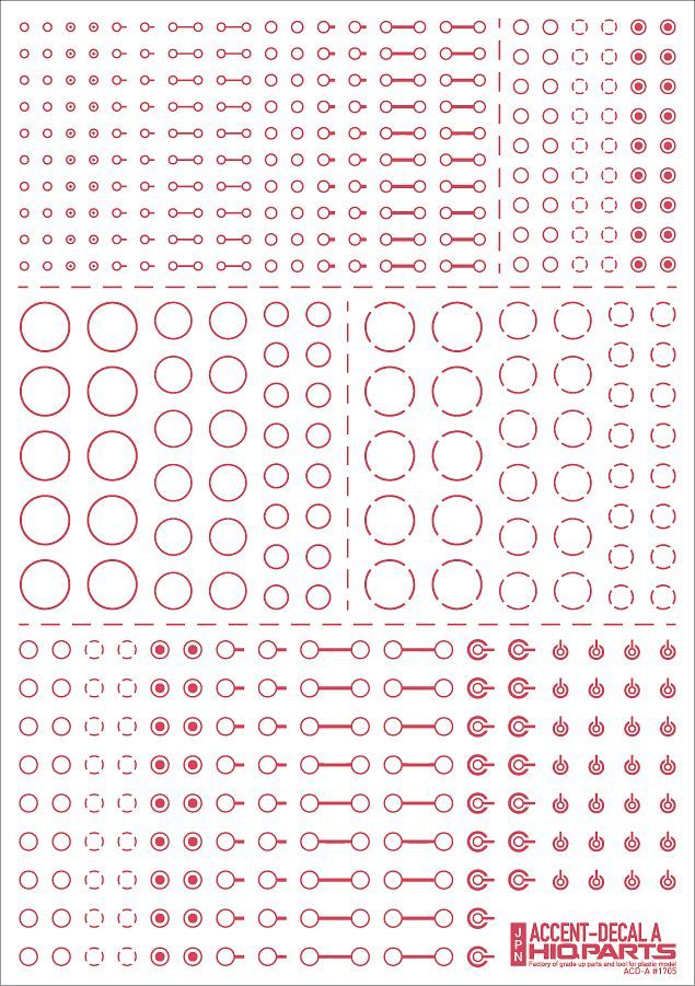HiQ Parts Accents Decal A Pink (1 Sheet)