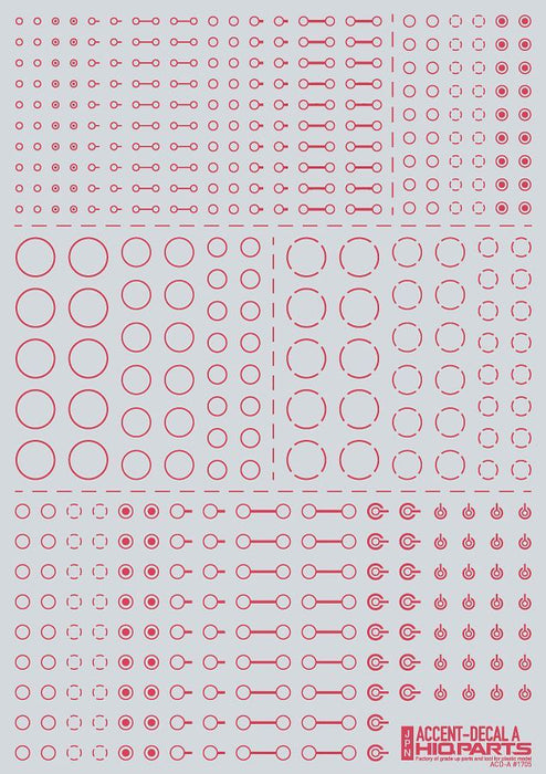 HiQ Parts Accents Decal A Pink (1 Sheet)