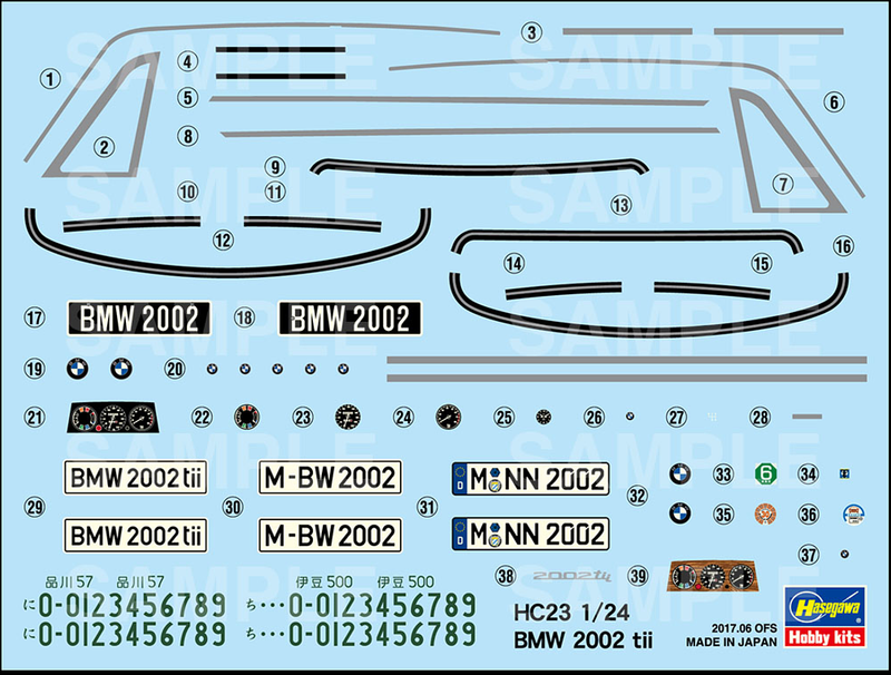 1/24 BMW 2002tii (1971) (Hasegawa Historic Car Series HC23)