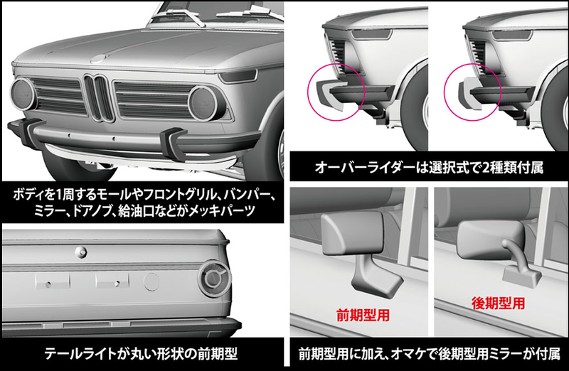 1/24 BMW 2002tii (1971) (Hasegawa Historic Car Series HC23)