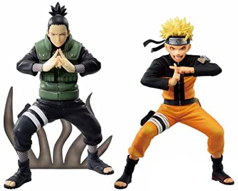 Banpresto Vibration Stars Naruto Shippuden Figure - Shikamaru Nara & Naruto Uzumaki