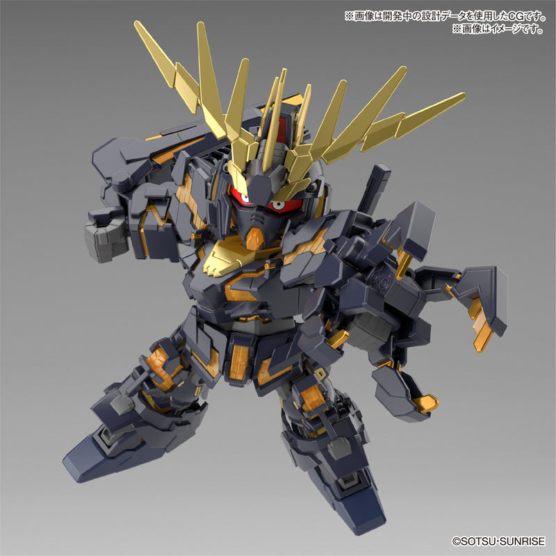 SD Gundam SDCS RX-0 Unicorn Gundam 02 Banshee (Destroy Mode)