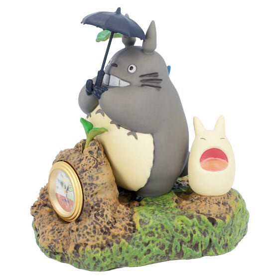 Benelic My Neighbor Totoro Dondoko Dance Statue Desk Clock