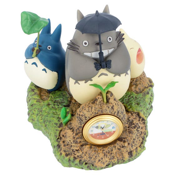 Benelic My Neighbor Totoro Dondoko Dance Statue Desk Clock