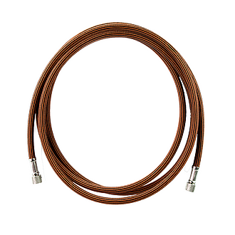 Sparmax 2M Black & Orange Braided Hose 1/8"PS x 1/8"PS