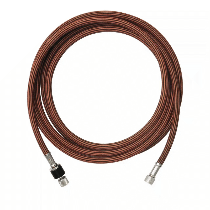 Sparmax 2.5M Black & Orange Braided Hose 1/8"PS x 1/8"PS with Swivel Joint