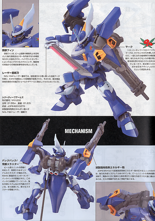 High Grade (HG) Gundam Seed 1/144 YFX-200 CGUE Type D.E.E.P.Arms