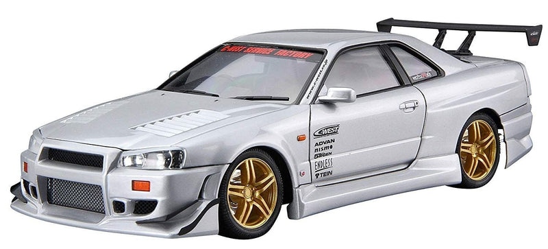 1/24 Nissan C-West BNR34 Skyline GT-R '02 (Aoshima The Tuned Car Series No.50)