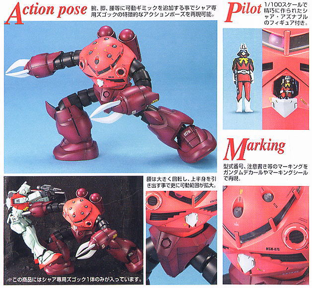 Master Grade (MG) 1/100 MSM-07S Char's Z'gok