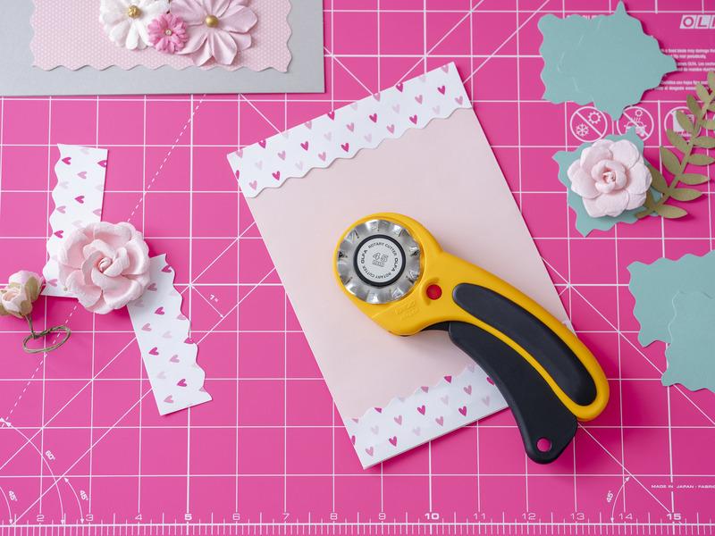 OLFA 12"x18" Double Sided Rotary Mat, Pink (RM-CG/PIK)