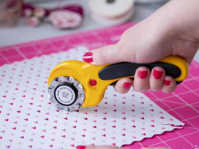 OLFA 12"x18" Double Sided Rotary Mat, Pink (RM-CG/PIK)