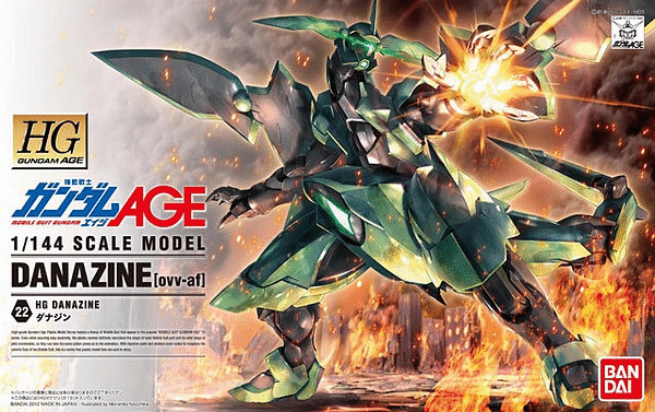 High Grade (HG) Gundam AGE 1/144 ovv-af Danazine