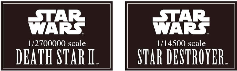 Star Wars 1/2,700,000 Death Star II & 1/14,500 Star Destroyer Set