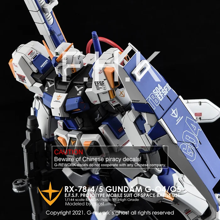 G-Rework Decal - HGUC RX-78-4/RX-78-5 G04/G05 Use Full Set