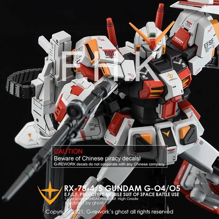 G-Rework Decal - HGUC RX-78-4/RX-78-5 G04/G05 Use Full Set