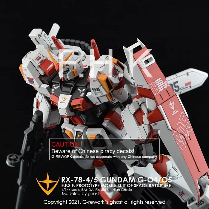 G-Rework Decal - HGUC RX-78-4/RX-78-5 G04/G05 Use Full Set - Argama ...