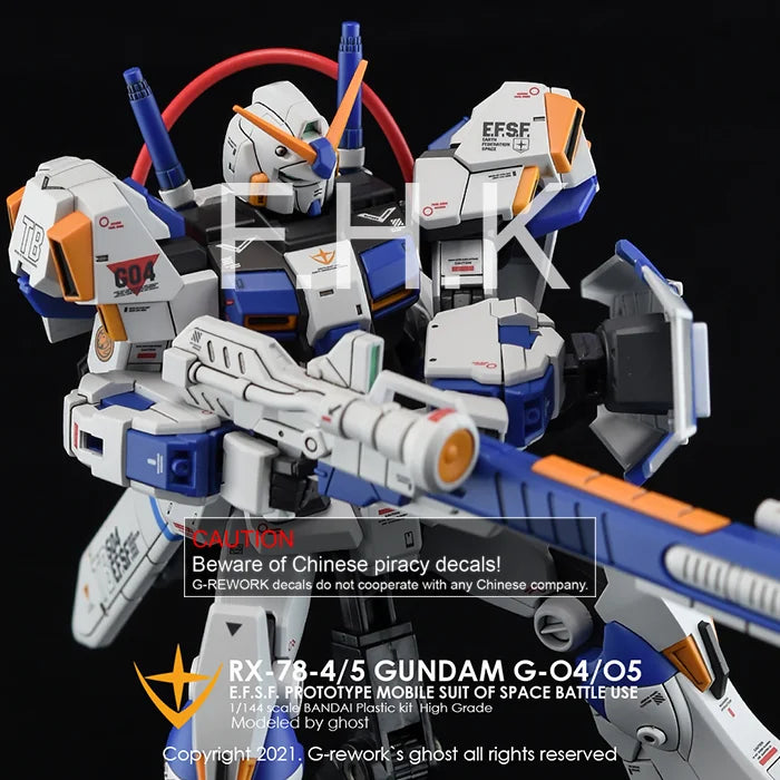 G-Rework Decal - HGUC RX-78-4/RX-78-5 G04/G05 Use Full Set - Argama ...