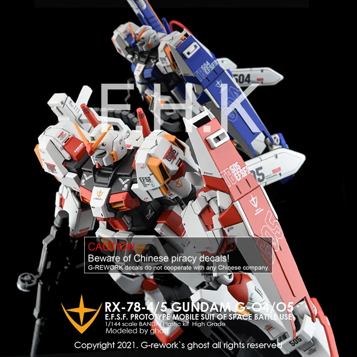 G-Rework Decal - HGUC RX-78-4/RX-78-5 G04/G05 Use Full Set