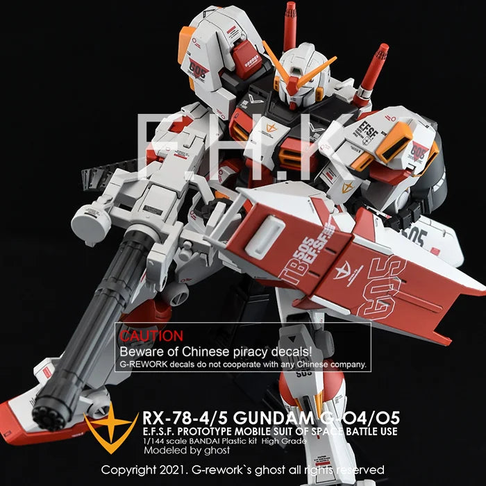 G-Rework Decal - HGUC RX-78-4/RX-78-5 G04/G05 Use Full Set